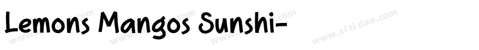 Lemons Mangos Sunshi字体转换